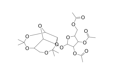 alpha-D-GLUCOFURANOSE, 3-O-(2,3,5-O-ACETYL-beta-D-LYXOFURANOSYL)-1,2:5,6-DI-O-ISOPROPYLIDEN-