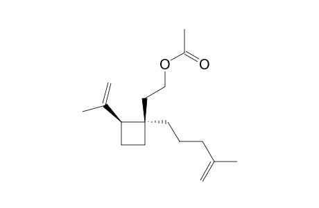 r-1-(2-Acetoxyethyl)-c-2-isopropenyl-1-(4-methylpent-4-enyl)cyclobutane