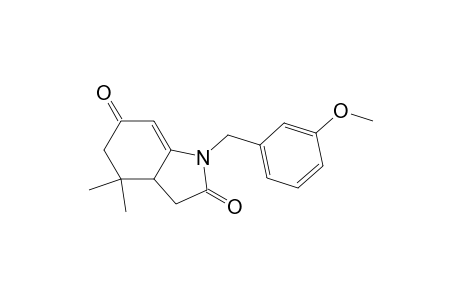 1-(3-Methoxybenzyl)-4,4-dimethyl-3,3a,4,5-tetrahydro-1H-indole-2,6-dione