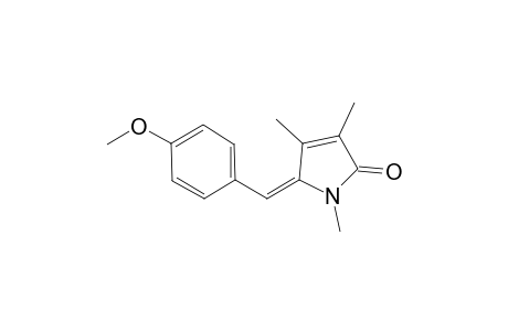 E-1,3,4-TRIMETHYL-5-(4-METHOXYPHENYLMETHYLIDENE)-3-PYRROLIN-2-ONE