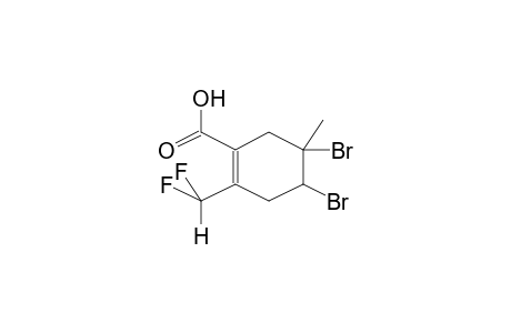 1-CARBOXY-2-DIFLUOROMETHYL-5-METHYL-4,5-DIBROMO-1-CYCLOHEXENE