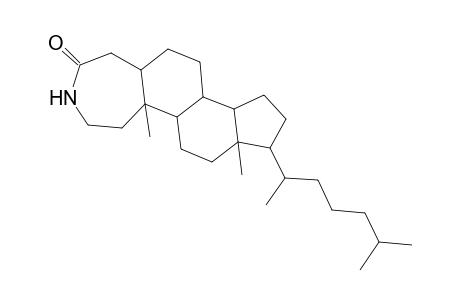 3-Aza-A-homocholestan-4-one, (5.alpha.)-
