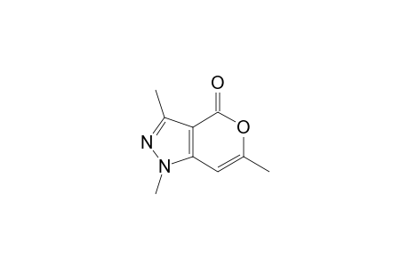 1,3,6-trimethyl-4-pyrano[4,3-c]pyrazolone