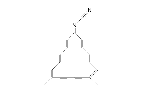 N-Cyano-7,12-dimethyl-cycloheptadeca-2,4,6,12,14,16-hexaene-8,10-diynylidenamine