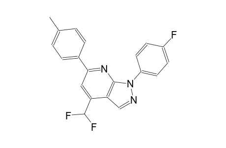 1H-pyrazolo[3,4-b]pyridine, 4-(difluoromethyl)-1-(4-fluorophenyl)-6-(4-methylphenyl)-