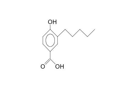 Benzoic acid, 4-hydroxy-3-pentyl-