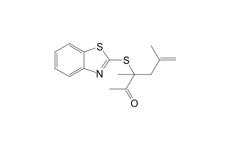3-(Benzothiazol-2-thio)-3,5-dimethyl-5-hexen-2-one