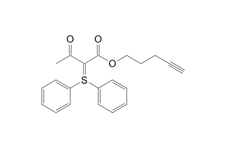 Pent-4-ynyl 2-(diphenylsulfuranylidene)-3-oxobutanoate