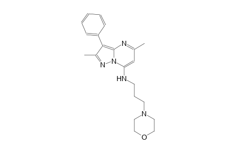 2,5-dimethyl-N-[3-(4-morpholinyl)propyl]-3-phenylpyrazolo[1,5-a]pyrimidin-7-amine