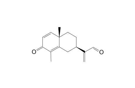 3-Oxoeudesma-1,4,11(13)-trien-7-.alpha.-H - 12-aldehyde