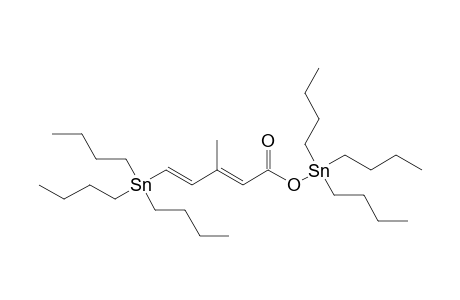 (2E,4E)-3-methyl-5-tributylstannyl-penta-2,4-dienoic acid tributylstannyl ester