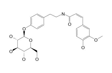 N-CIS-FERULOYL-TYRAMINE-4'''-O-BETA-D-GLUCOPYRANOSIDE