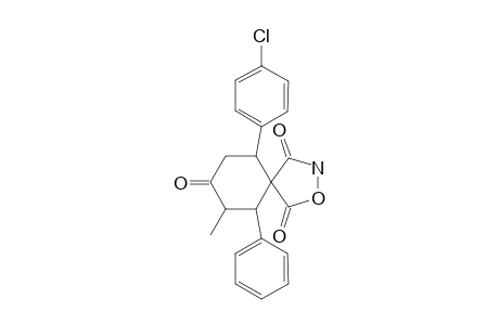 6-PHENYL-7-METHYL-2-OXA-10-(4-CHLOROPHENYL)-3-AZA-SPIRO-[4.5]-DECANE-1,4,8-TRIONE