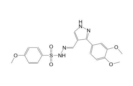 N'-{(E)-[3-(3,4-dimethoxyphenyl)-1H-pyrazol-4-yl]methylidene}-4-methoxybenzenesulfonohydrazide