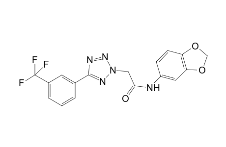 2H-1,2,3,4-Tetrazole-2-acetamide, N-(1,3-benzodioxol-5-yl)-5-[3-(trifluoromethyl)phenyl]-