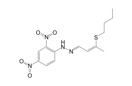 3-Butylthio-2-butenal 2,4-dinitrophenylhydrazone der.