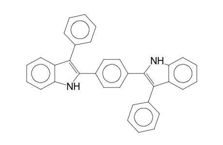 Benzene, 1,4-bis(3-phenylindol-2-yl)-