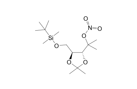 nitric acid 2-[(4R,5S)-5-[[tert-butyl(dimethyl)silyl]oxymethyl]-2,2-dimethyl-1,3-dioxolan-4-yl]propan-2-yl ester