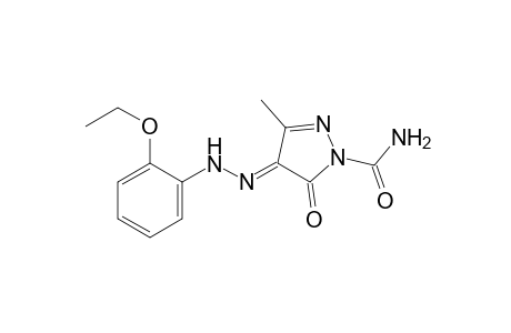 4-[(o-ethoxyphenyl)hydrazono]-3-methyl-5-oxo-2-pyrazoline-1-carboxamide