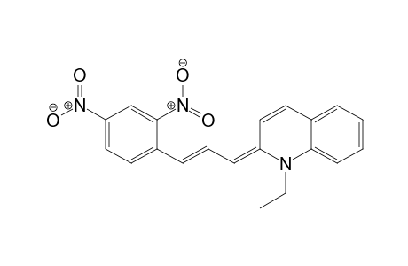 Quinoline, 2-[3-(2,4-dinitrophenyl)-2-propen-1-ylidene]-1-ethyl-1,2-dihydro-