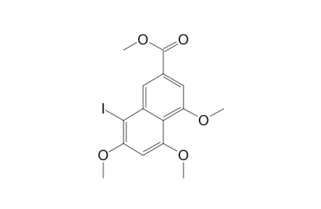 2-Naphthalenecarboxylic acid, 8-iodo-4,5,7-trimethoxy-, methyl ester