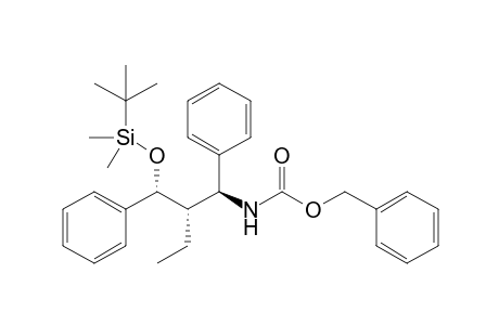 (phenylmethyl) N-[(1S,2S)-2-[(R)-[tert-butyl(dimethyl)silyl]oxy-phenyl-methyl]-1-phenyl-butyl]carbamate