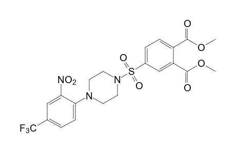 4-{[4-(2-nitro-alpha,alpha,alpha-trifluoro-p-tolyl)-1-piperazinyl]sulfonyl}phthalic acid, dimethyl ester