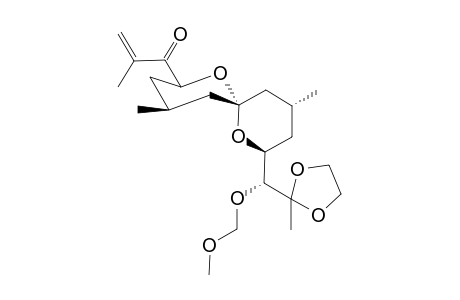 1-((2S,4S,6S,8S,10R)-8-((R)-(methoxymethoxy)(2-methyl-1,3-dioxolan-2-yl)methyl)-4,10-dimethyl-1,7-dioxaspiro[5.5]undecan-2-yl)-2-methylprop-2-en-1-one