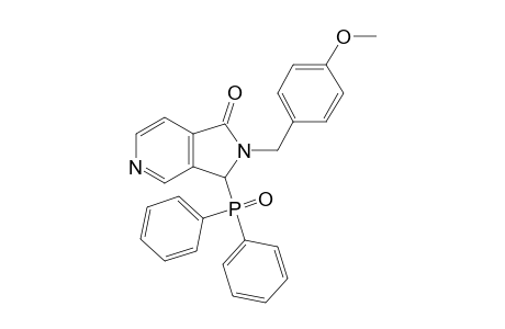 2,3-Dihydro-3-diphenylphosphinyl-2-(4-methoxyphenyl)methyl-1H-pyrrolo[3,4-c]pyridin-1-one