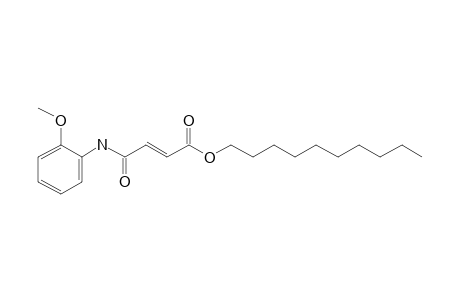 Fumaric acid, monoamide, N-(2-methoxyphenyl)-, decyl ester