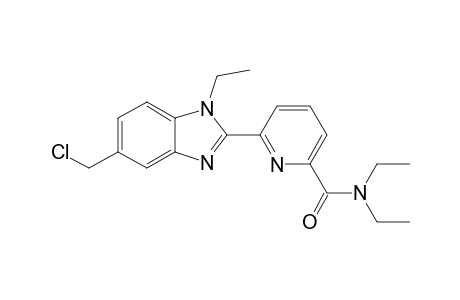 6-Diethylcarbamoyl-2-[1-ethyl-5-(chloromethyl)benzoimidazol-2-yl]pyridine