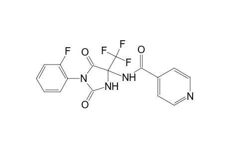 Isonicotinamide, N-[1-(2-fluorophenyl)-2,5-dioxo-4-trifluoromethylimidazolidin-4-yl]-
