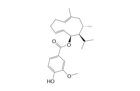 6.beta.-(Vanilloyloxy)-germacra-1(10),4-diene