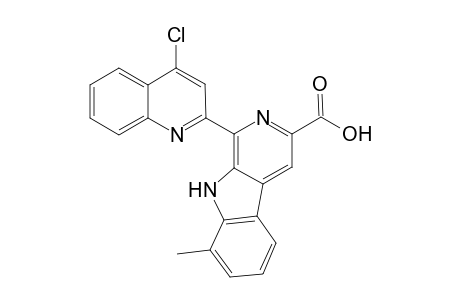 4-Methyl-6-(4-chloroquinolin-2-yl)pyridino[4,5-b]indole-8-carboxylic acid