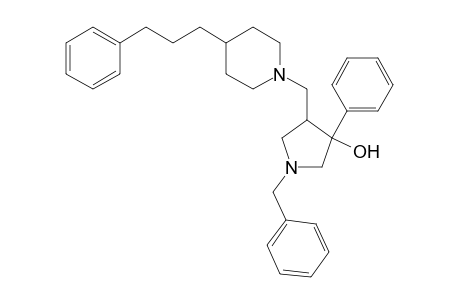 1-benzyl-3-phenyl-4-{[4-(3-phenylpropyl)piperidin-1-yl]methyl}]pyrrolidin-3-ol