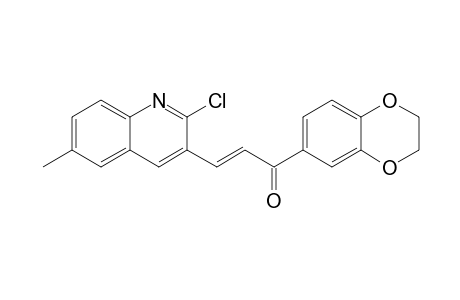 (2E)-3-(2-Chloro-6-methylquinolin-3-yl)-1-(2,3-dihydro-1,4-benzodioxin-6-yl)prop-2-en-1-one