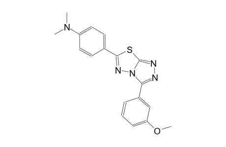 4-[3-(3-methoxyphenyl)[1,2,4]triazolo[3,4-b][1,3,4]thiadiazol-6-yl]-N,N-dimethylaniline