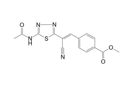 Benzoic acid, 4-[2-cyano-2-(5-acetylamino-1,3,4-thiadiazol-2-yl)ethenyl]-, methyl ester