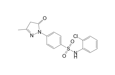 4-(3-Methyl-5-oxo-2-pyrazolin-1-yl)-N-(2-chlorophenyl)benzenesulfonamide