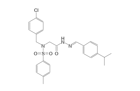 N-(4-chlorobenzyl)-N-{2-[(2E)-2-(4-isopropylbenzylidene)hydrazino]-2-oxoethyl}-4-methylbenzenesulfonamide