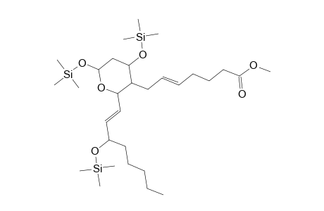 Thromboxane B2, methyl ester, tris(trimethylsilyl)- deriv.