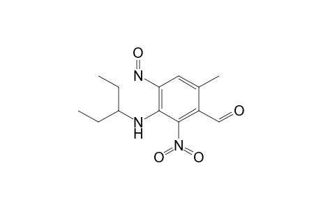 N-(1-ethylpropyl)-3-formyl-4-methyl-2-nitro-6-nitrosobenzamine