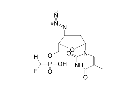 3'-AZIDOTHYMIDIN-5'-FLUOROMETHYLPHOSPHONIC ACID