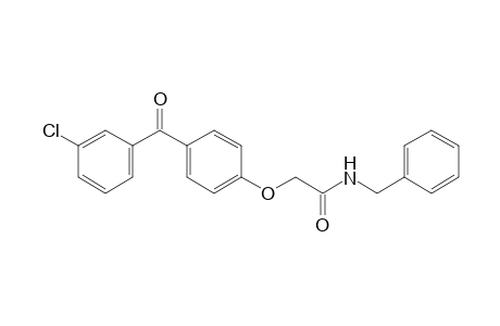 1-{1'-[(N-Benzylamino)carbonyl]methoxy}-4-(3"-chlorobenzoyl)benzene