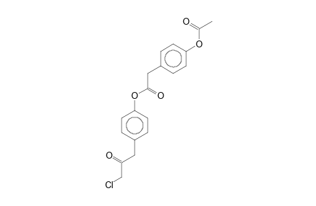 (4-Acetoxyphenyl)acetic acid, 4-(3-chloro-2-oxopropyl)-phenyl ester
