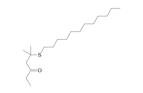 5-(Dodecylthio)-5-methylhexan-3-one