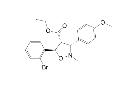 Ethyl (3R*,4R*,5R*)-5-(2-Bromophenyl)-3-(4-methoxyphenyl)-2-methylisoxazolidine-4-carboxylate