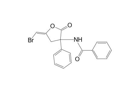 3-Benzamido-3-phenyl-5(E)-(bromomethylidene)tetrahydro-2-furanone