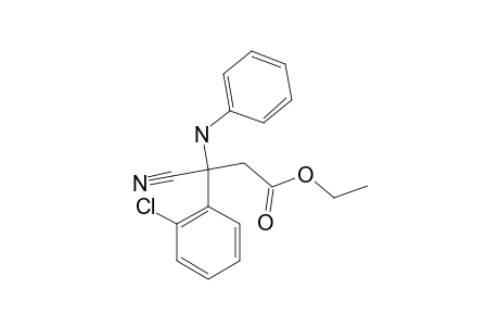ETHYL-3-CYANO-3-PHENYLAMINO-3-(2-CHLOROPHENYL)-PROPANOATE