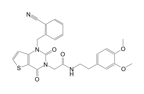 2-(1-(2-cyanobenzyl)-2,4-dioxo-1,4-dihydrothieno[3,2-d]pyrimidin-3(2H)-yl)-N-[2-(3,4-dimethoxyphenyl)ethyl]acetamide